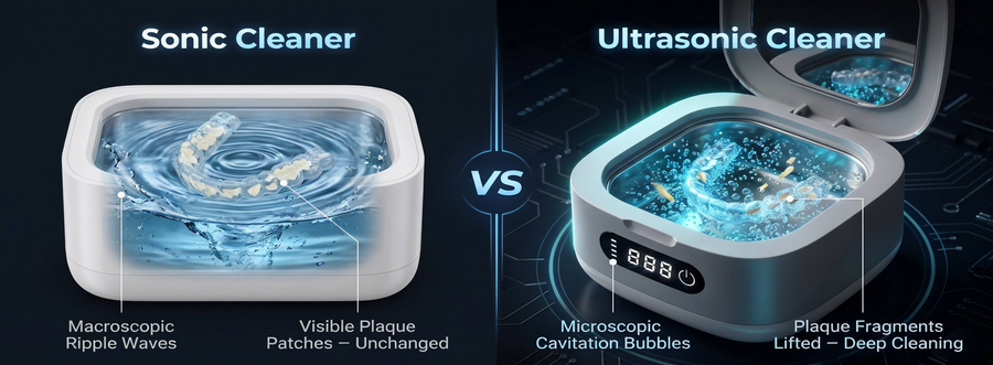 Sonic vs. Ultrasonic Retainer Cleaners: What’s the Real Difference?