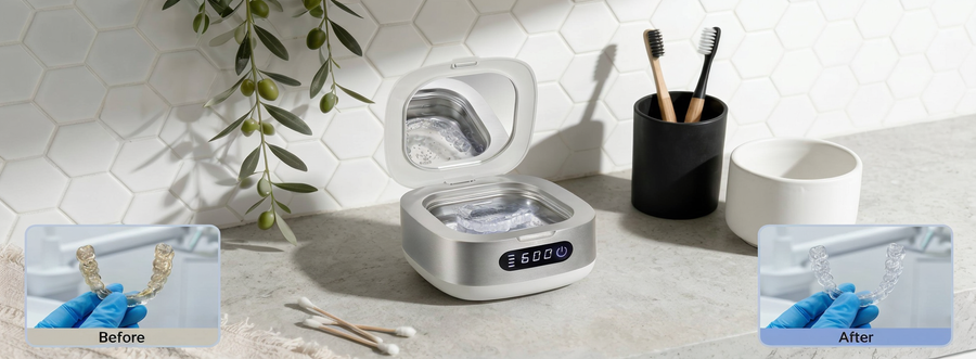 Ditch the Soaking: Ultrasonic Retainer Cleaner vs. Tablets