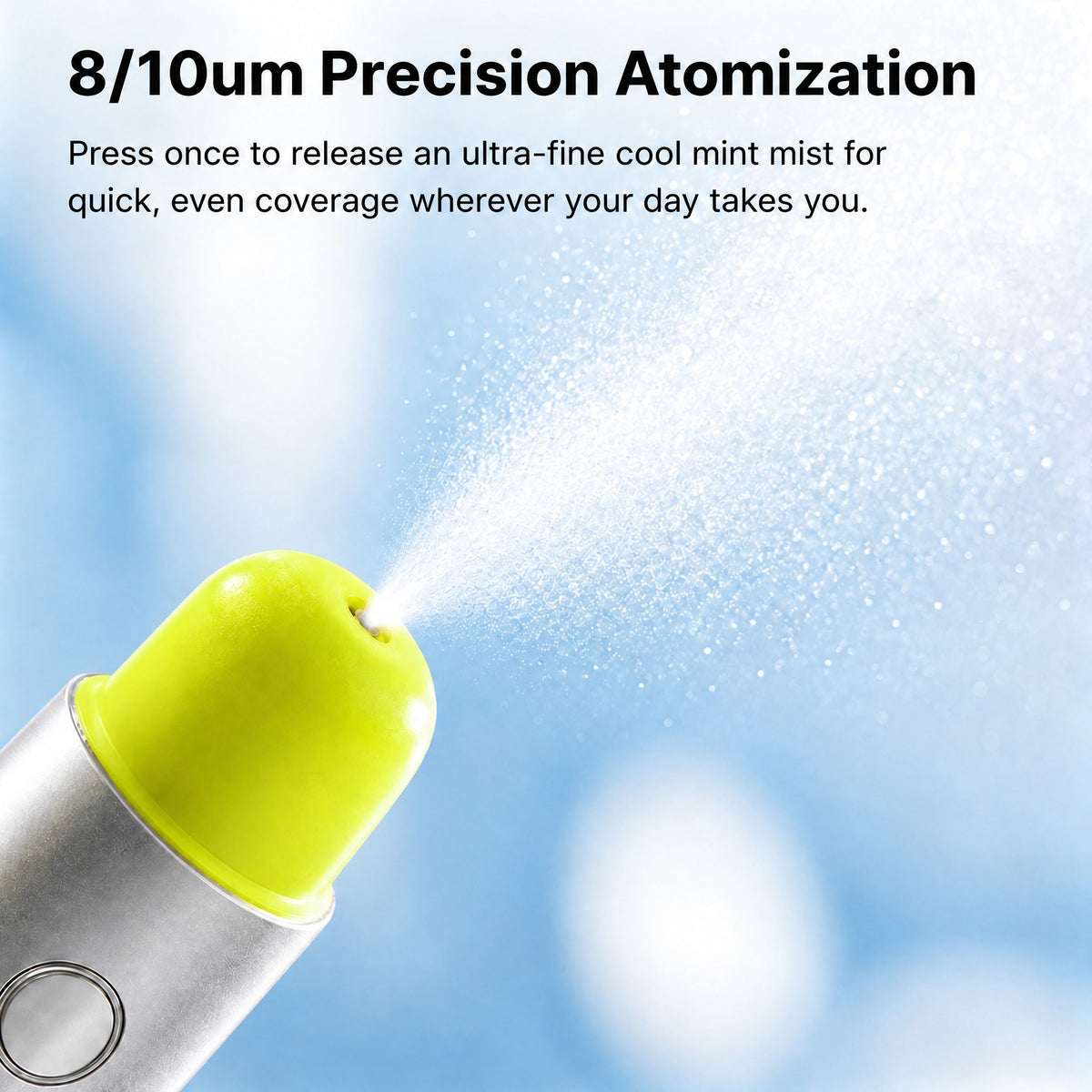 Voraiya Electric Oral Spray Device –  8μm Precision Mist & Flight Mode