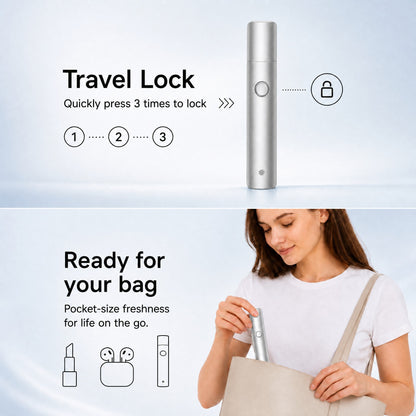 Voraiya Electric Oral Spray Device –  8μm Precision Mist & Flight Mode