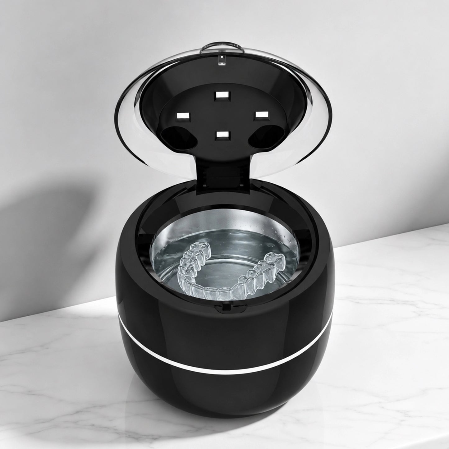 Oral Classic Ultrasonic Retainer Cleaner 200ml, 4 UV Lights, 4 Modes