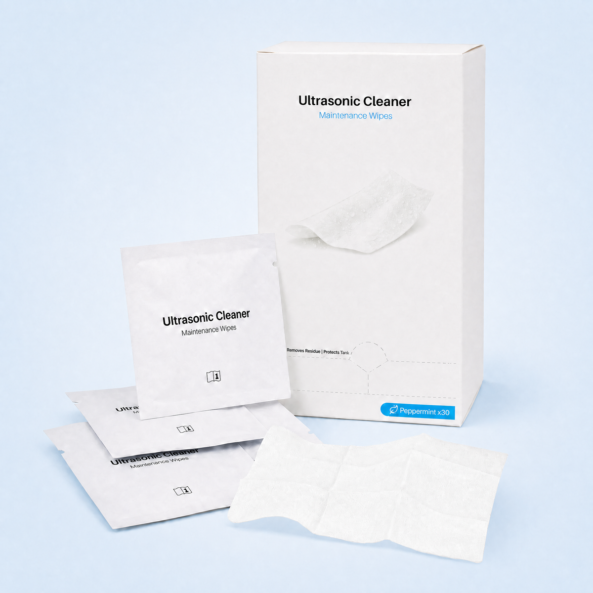 Voraiya Mint-Scented Eco-Friendly Ultrasonic Cleaner Wipes – 30pcs