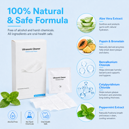 Voraiya Mint-Scented Eco-Friendly Ultrasonic Cleaner Wipes – 30pcs